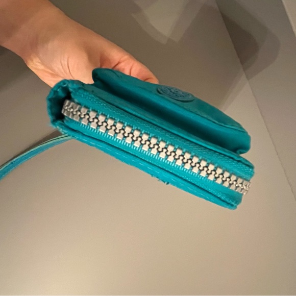 Kipling Turquoise Blue Multi-pocket Folded Zipped Wallet - Picture 11 of 11